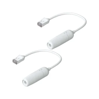 Ubiquiti F/UTP Cat.6a Καλώδιο Δικτύου Ethernet 0.15m Λευκό 2τμχ UACC-Cable-Extender-C6A