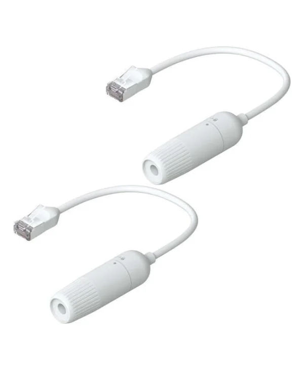 Ubiquiti F/UTP Cat.6a Καλώδιο Δικτύου Ethernet 0.15m Λευκό 2τμχ UACC-Cable-Extender-C6A