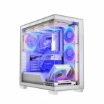 Modecom Volcano Stellar ARGB 8F Gaming Midi Tower Κουτί Υπολογιστή με Πλαϊνό Παράθυρο Λευκό AT-STELLAR-8F-ARGB-20