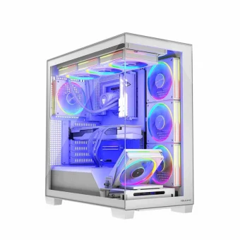 Modecom Volcano Stellar ARGB 8F Gaming Midi Tower Κουτί Υπολογιστή με Πλαϊνό Παράθυρο Λευκό AT-STELLAR-8F-ARGB-20