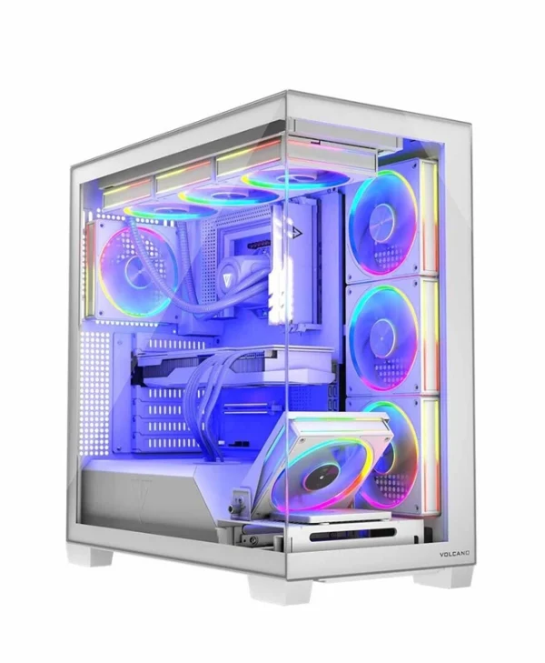 Modecom Volcano Stellar ARGB 8F Gaming Midi Tower Κουτί Υπολογιστή με Πλαϊνό Παράθυρο Λευκό AT-STELLAR-8F-ARGB-20