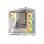 Krux Exo Gaming Midi Tower Κουτί Υπολογιστή με Πλαϊνό Παράθυρο και ARGB Φωτισμό Λευκό KRXD009 - Image 5