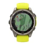 Garmin Fenix 8 Solar Titanium 47mm Αδιάβροχο Smartwatch με Παλμογράφο (Sapphire, Titanium With Amp Yellow/Graphite Silicone Band) 010-02906-21 - Image 7