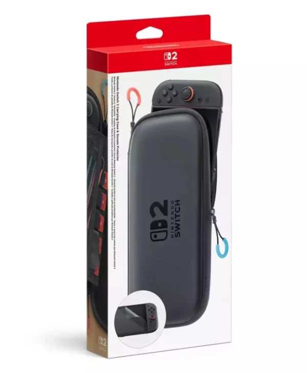 Nintendo Screen Protector Θήκη Μεταφοράς + Screen Protector για Κονσόλα Switch 2 Μαύρη 10015104