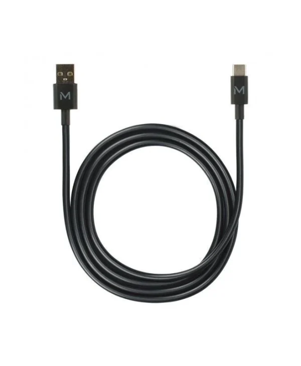 Mobilis USB 2.0 Cable USB-C male - USB-A Μαύρο 1m 020013