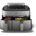 Philips Air Fryer με Διπλό Αποσπώμενο Κάδο 9lt Ασημί NA555/00 - Image 3