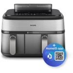 Philips Air Fryer με Διπλό Αποσπώμενο Κάδο 9lt Ασημί NA555/00 - Image 5