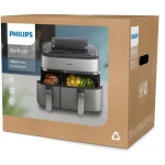 Philips Air Fryer με Διπλό Αποσπώμενο Κάδο 9lt Ασημί NA555/00 - Image 6