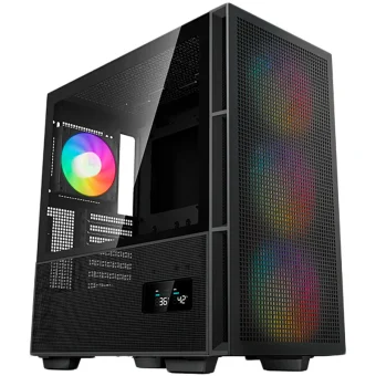 Deepcool CH560 Digital Gaming Midi Tower Κουτί Υπολογιστή με Πλαϊνό Παράθυρο και RGB Φωτισμό Μαύρο R-CH560-BKAPE4D-G-1