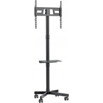 Maclean Energy MC-949 Βάση Τηλεόρασης Δαπέδου έως 55" και 25kg Ασημί