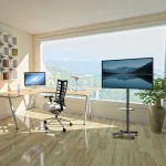 Maclean Energy MC-949 Βάση Τηλεόρασης Δαπέδου έως 55" και 25kg Ασημί - Image 6