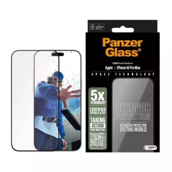 Panzerglass Ceramic Screen Protector Iphone 16 Pro Max 6.9" Ultra-wide Fit 2856