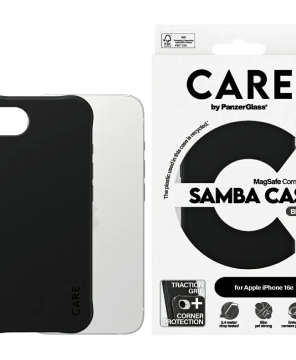 PanzerGlass Fashion Magsafe Iphone 16e Back Cover Σιλικόνης / Πλαστικό Μαύρο (iPhone 16e) CRRFBQIG29845
