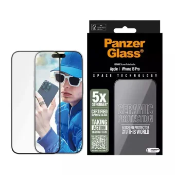 Panzerglass Ceramic Screen Protector Iphone 16 Pro 6.3" Ultra-wide Fit 2854