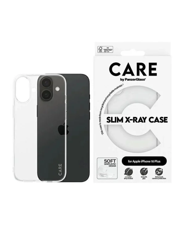 PanzerGlass X-ray Soft Basic Back Cover Σιλικόνης Διάφανο (iPhone 16 Plus) 1443