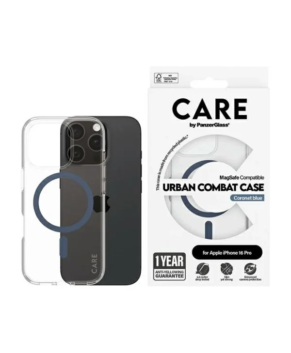 PanzerGlass Flagship Back Cover Πλαστικό Μπλε (iPhone 16 Pro) 1366