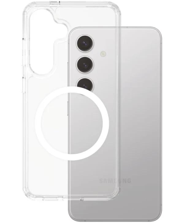 PanzerGlass Flagship Urban Combat White Qi Back Cover Πλαστικό Σετ με Τζαμάκι Λευκό (Galaxy S25) CRRFUWQG38388