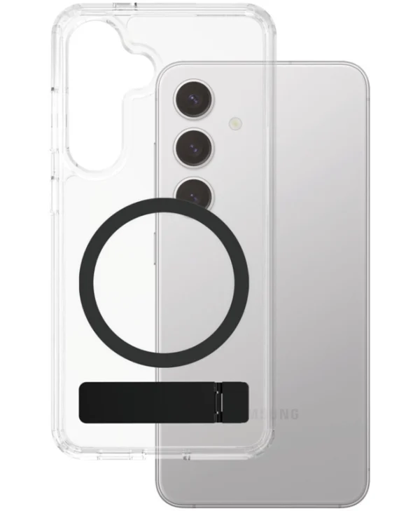 PanzerGlass Feature Black Kickstand & Qi Back Cover Σιλικόνης Μαύρο (Galaxy S25) CRRFBKQG38388