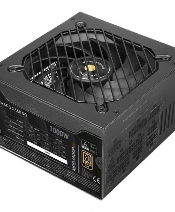 Mars Gaming 1000W Μαύρο Τροφοδοτικό Υπολογιστή Full Modular 80 Plus Gold (MPB1000PSI) TACMARS-MPB1000PSI