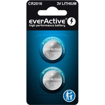 everActive Μπαταρίες Λιθίου Ρολογιών CR2016 2τμχ CR20162BL