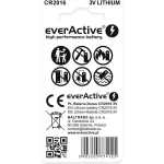 everActive Μπαταρίες Λιθίου Ρολογιών CR2016 2τμχ CR20162BL - Image 2