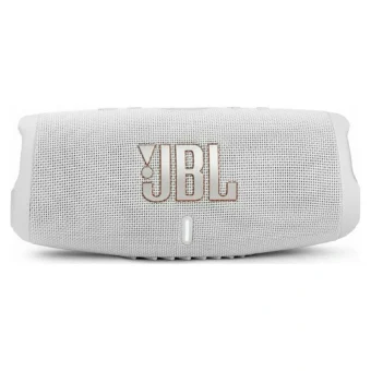 JBL Charge 5 Αδιάβροχο Ηχείο Bluetooth 40W με Διάρκεια Μπαταρίας έως 20 ώρες Λευκό JBLCHARGE5WHT