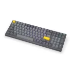 Endorfy Ασύρματο Gaming Μηχανικό Πληκτρολόγιο με Gateron Yellow διακόπτες και RGB φωτισμό (Αγγλικό US) Γκρι EY5A124