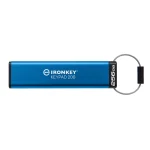 Kingston IronKey Keypad 200 256GB USB 3.2 Stick Μπλε IKKP200/256GB - Image 2