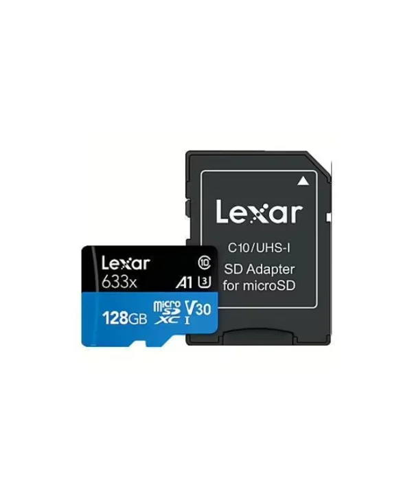 Lexar Plus SDXC 128GB Class 10 UHS-I με αντάπτορα LMSBLPL128G-BNANG