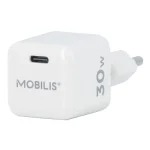 Mobilis Φορτιστής Χωρίς Καλώδιο GaN με Θύρα USB-C 30W Power Delivery Λευκός (Nano) 001383