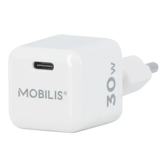 Mobilis Φορτιστής Χωρίς Καλώδιο GaN με Θύρα USB-C 30W Power Delivery Λευκός (Nano) 001383