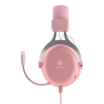 Deltaco PH85 Over Ear Gaming Headset με σύνδεση 2x3.5mm / USB Ροζ GAM-030-P - Image 2