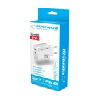 Esperanza Φορτιστής Χωρίς Καλώδιο με Θύρα USB-A και Θύρα USB-C 20W Power Delivery / Quick Charge 3.0 Λευκός (EZC105W) - Image 4