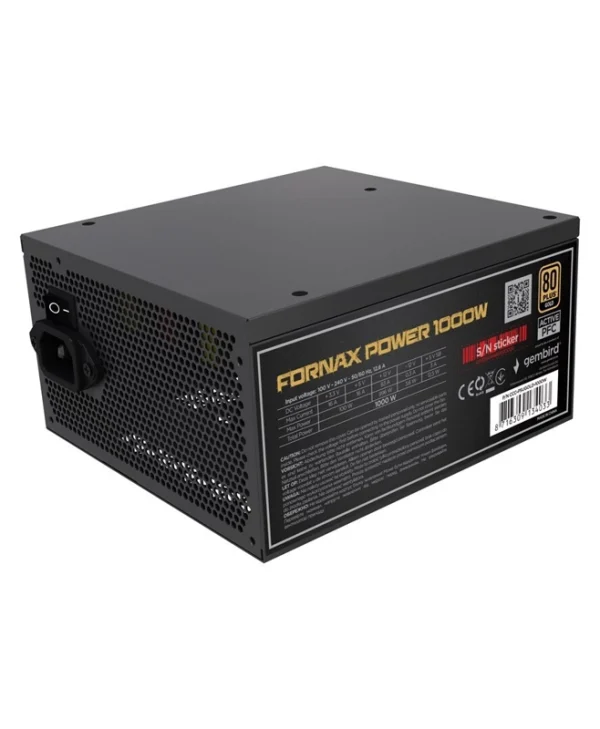 Gembird 1000W Μαύρο Τροφοδοτικό Υπολογιστή Full Modular 80 Plus Gold (CCC-PSUGOLD-1000W)