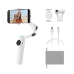 Insta360 Flow 2 AI Tracker Bundle Gimbal Κινητού με Σταθεροποιητή 3 Αξόνων και 10 ώρες λειτουργίας Λευκό CINSABQA/Flow2Lite10