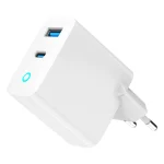 Gembird Φορτιστής Χωρίς Καλώδιο GaN με Θύρα USB-A και Θύρα USB-C 65W Power Delivery / Quick Charge 3.0 Λευκός (TA-UC-PDQC65L-W-01) - Image 3