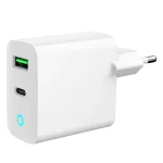 Gembird Φορτιστής Χωρίς Καλώδιο GaN με Θύρα USB-A και Θύρα USB-C 65W Power Delivery / Quick Charge 3.0 Λευκός (TA-UC-PDQC65L-W-01) - Image 4