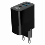 Gembird Φορτιστής Χωρίς Καλώδιο GaN με 2 Θύρες USB-A και Θύρα USB-C 30W Power Delivery / Quick Charge 3.0 Μαύρος (TA-UC-PDQC30LCD-BK-02) - Image 5