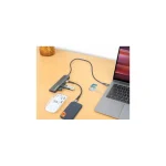 Manhattan USB-C Docking Station με HDMI 4K PD Ethernet Γκρι (190442) 190442 - Image 4