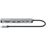 Manhattan USB-C Docking Station με HDMI 4K PD Ethernet Γκρι (190442) 190442 - Image 5