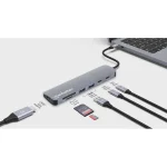 Manhattan USB-C Docking Station με HDMI 4K PD Ethernet Γκρι (190442) 190442 - Image 8