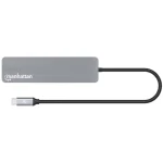 Manhattan USB-C Docking Station με HDMI 4K PD Ethernet Γκρι (190442) 190442 - Image 10