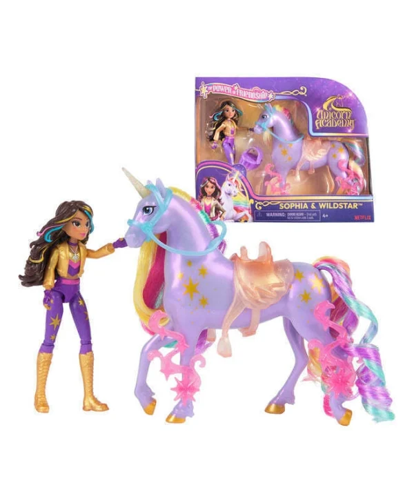 Spinmaster Unicorn Academy Sophia Εγώ Χάρις Αληθινή Χαίτη Ουρά Καθώς Βούρτσα