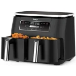 Ninja Foodi Dual Zone Air Fryer με Διπλό Αποσπώμενο Κάδο 7.6lt Μαύρο AF200EU