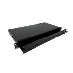 A-LAN Οπτικό Patch Panel για Rack 1U 19" 24 Θυρών Μαύρο