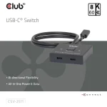 Club3D Μετατροπέας USB-C male σε USB-C female 1τμχ CSV-2511 CSV-2511 - Image 3