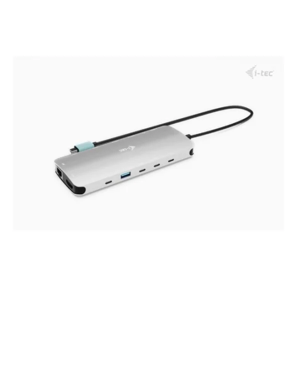 i-tec USB-C Docking Station με HDMI 4K PD Ethernet και σύνδεση 2 Οθονών Ασημί (C31NANOTRIPLED140) C31NANOTRIPLED140