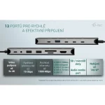 i-tec USB-C Docking Station με HDMI 4K PD Ethernet και σύνδεση 2 Οθονών Ασημί (C31NANOTRIPLED140) C31NANOTRIPLED140 - Image 5