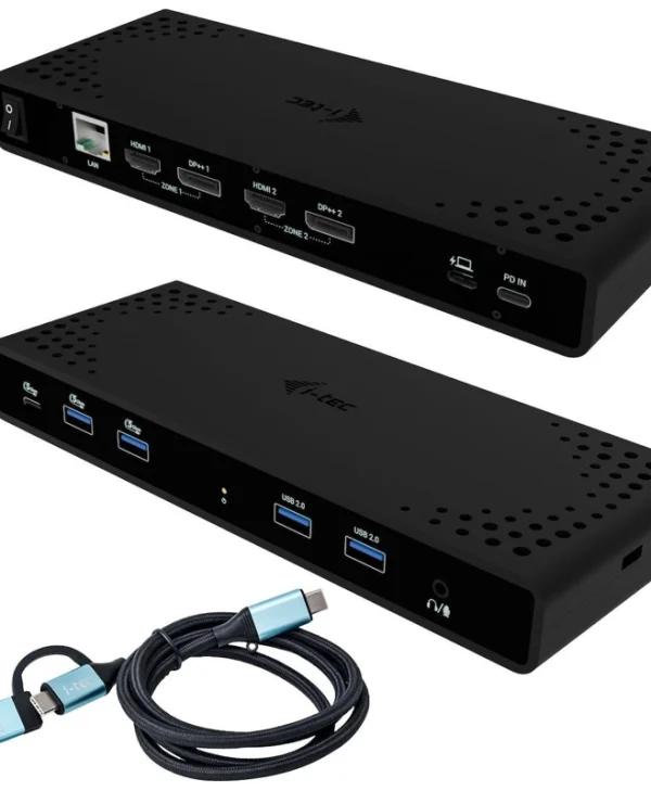 I-tec I-tec Universal Dual 4k Display Station Docking 2xdp 2xhdmi Lan Audio Power Delivery 85w 14176914 8595611707100