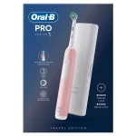 Oral-B Pro1 Ηλεκτρική Οδοντόβουρτσα με Αισθητήρα Πίεσης και Θήκη Ταξιδίου Ροζ - Image 7